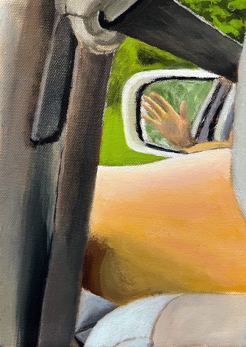 Watching the wind go through your hand from the backseat. April 24, 2022. 12:46 pm